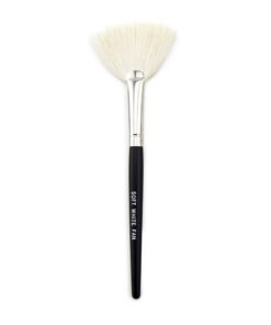 Soft White Fan Brush