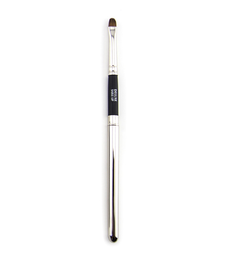 deluxe-covered-lip-brush--silver-and-black